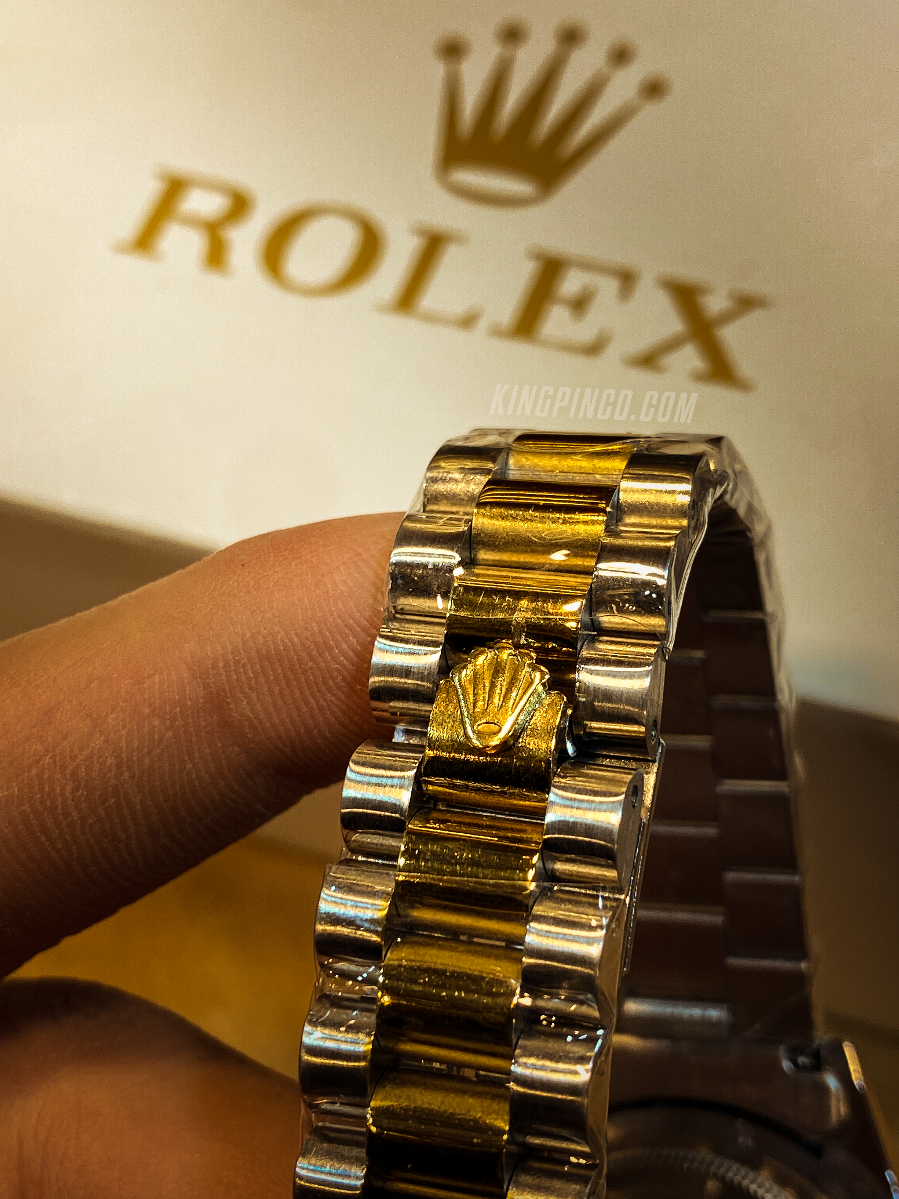 Rolex Datejust Golden Dial — Premium Quality (With Box)