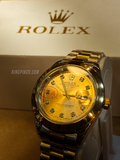 Rolex Datejust Golden Dial — Premium Quality (With Box)